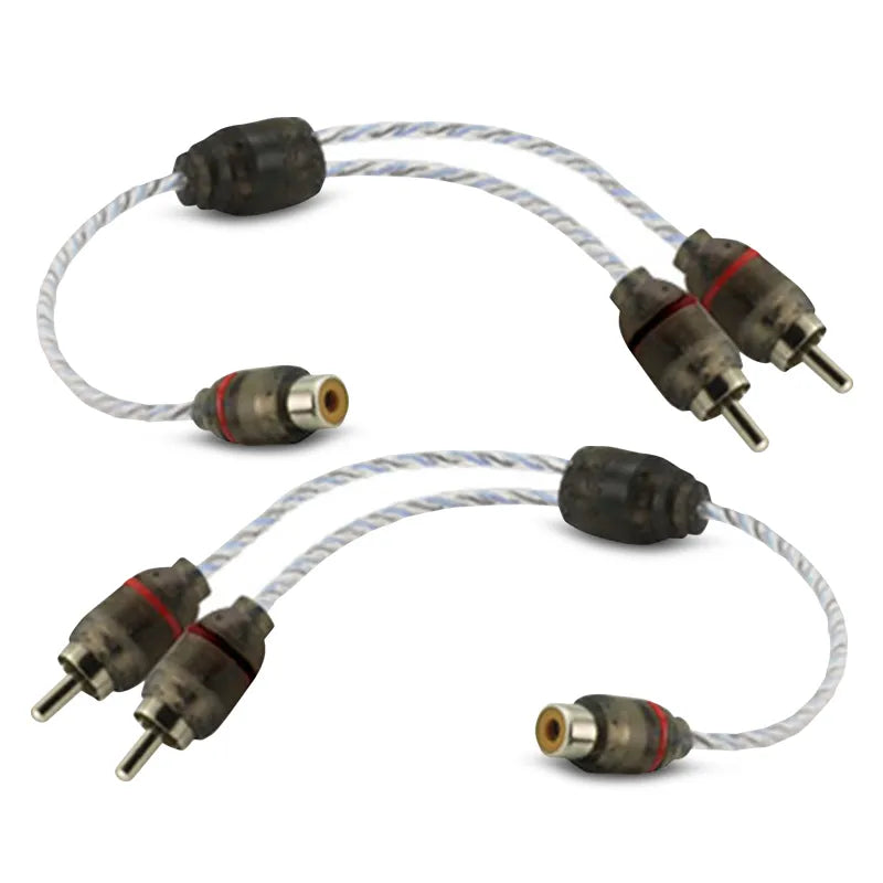 DNA BRCA412BU Bulk Y Split 1 Female RCA to 2 Male RCA Plug - Blue