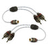 DNA BRCA412BU Bulk Y Split 1 Female RCA to 2 Male RCA Plug - Blue