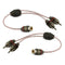 DNA BRCA412R Bulk Y Split 1 Female RCA to 2 Male RCA Plug, Red