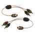 DNA BRCA412R Bulk Y Split 1 Female RCA to 2 Male RCA Plug - Red