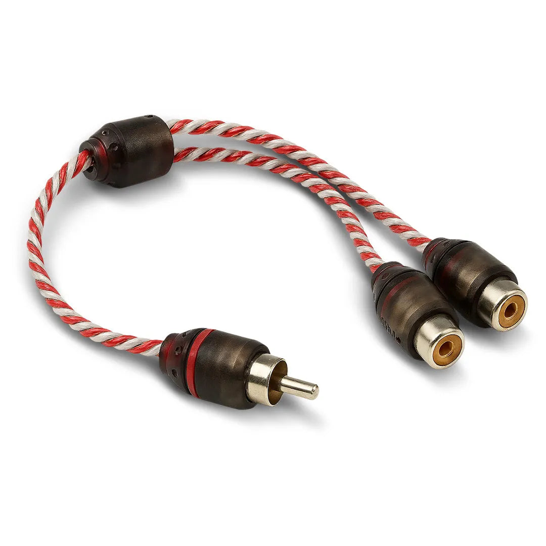 DNA BRCA421R Bulk 1 Male RCA to 2 Female RCA Y-Split Pro Spec Interconnect Audio Cable