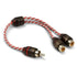 DNA BRCA421R Bulk 1 Male RCA to 2 Female RCA Y-Split Pro Spec Interconnect Audio Cable