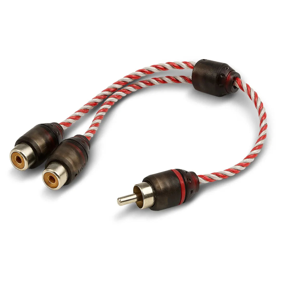 DNA BRCA421R Bulk 1 Male RCA to 2 Female RCA Y-Split Pro Spec Interconnect Audio Cable