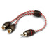 DNA BRCA421R Bulk 1 Male RCA to 2 Female RCA Y-Split Pro Spec Interconnect Audio Cable