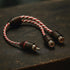 DNA BRCA421R Bulk 1 Male RCA to 2 Female RCA Y-Split Pro Spec Interconnect Audio Cable