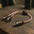 DNA BRCA421R Bulk 1 Male RCA to 2 Female RCA Y-Split Pro Spec Interconnect Audio Cable