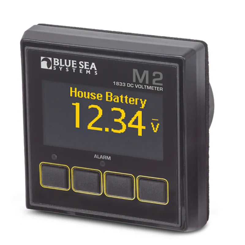 Blue Sea Systems BS-1833B Monitor M2 OLED DC Volt 4 Bank