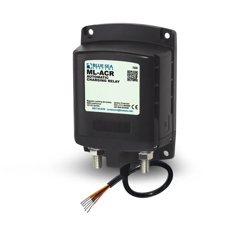 Blue Sea Systems BS-7620B ML Series Auto Charge Relay 500A 12v