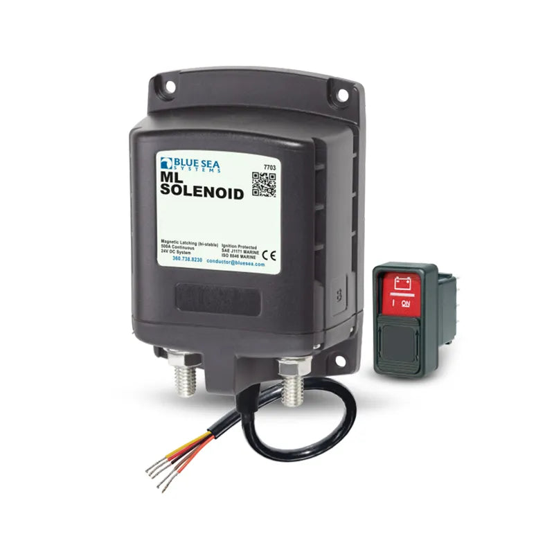 Blue Sea Systems BS-7703B ML Series Solenoid 500A 12V