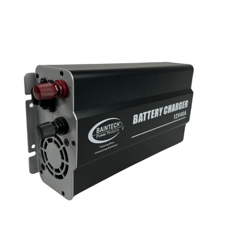 BAINTECH BT40AC 40amp AC Charger - Multi-Stage Smart Battery Charger with Switch-Mode Technology for Lead-Acid and LiFePO4 Batteries