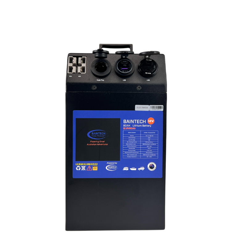 Baintech BT80A-BTCH10 80Ah Lithium Battery with 10A Charger