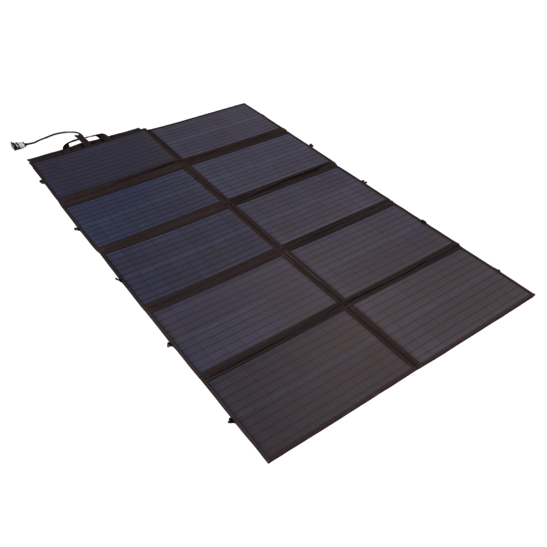 BAINTECH BTBLANKET350 350W Foldable Monocrystalline Solar Blanket with 30A PWM Controller - Portable Solar Power for 4WD, Caravan & Camping