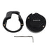Tamper proof case parts laid out: the open front collar, the round BlackVue cover with two screws, and an Allen key