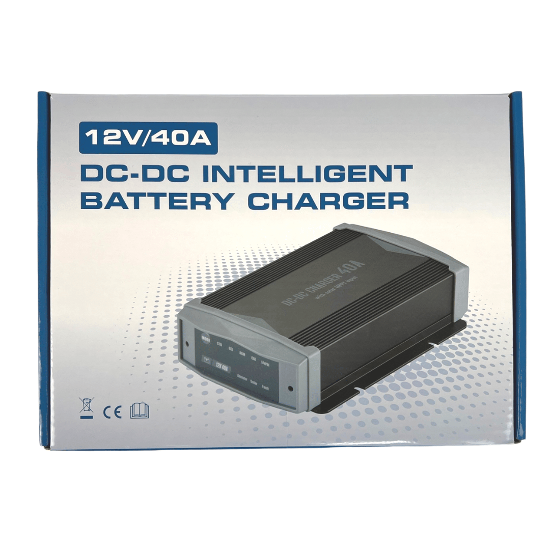 BAINTECH BTDC-DCS40A 40 Amp DC-DC Battery Charger with Solar MPPT - Dual Input Smart Charging System for 4WD, Caravan &amp; Off-Grid Applications