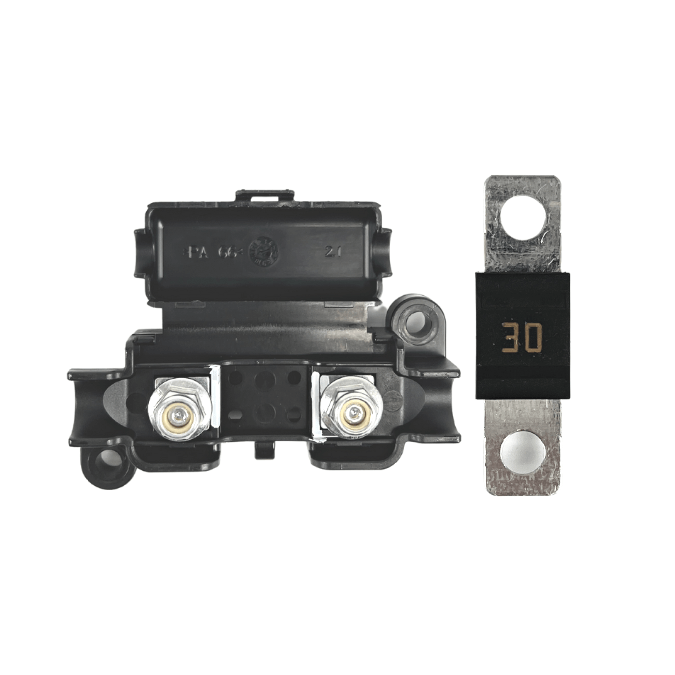 BAINTECH BTMID-H030R MIDI Fuse Holder with 30A MIDI Fuse - Heavy-Duty Circuit Protection for 12V/24V Automotive and Marine Electrical Systems