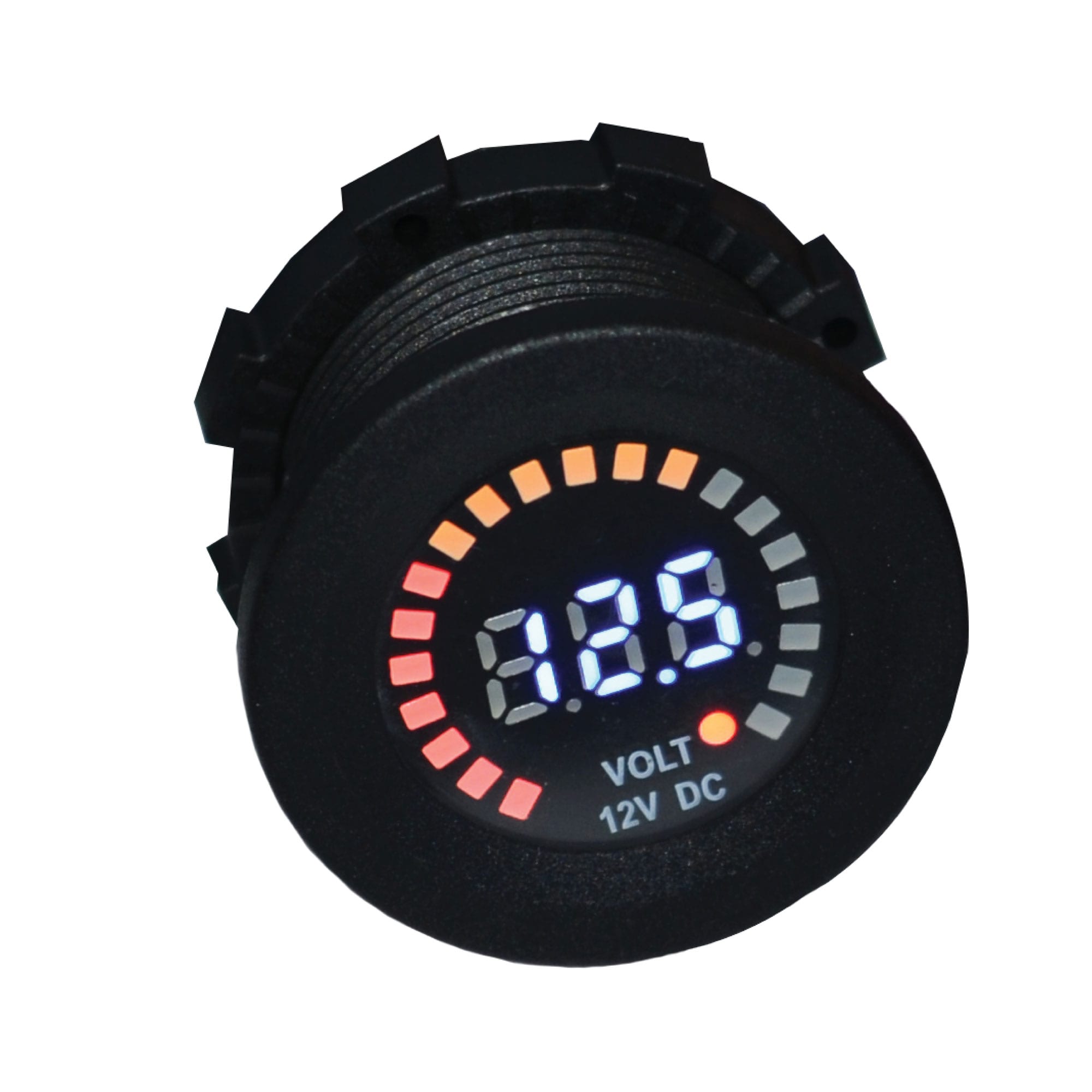 Baintech BTVOLTMETER 12V DC Voltmeter Socket - LED Voltage Monitor for Battery and Electrical System Monitoring