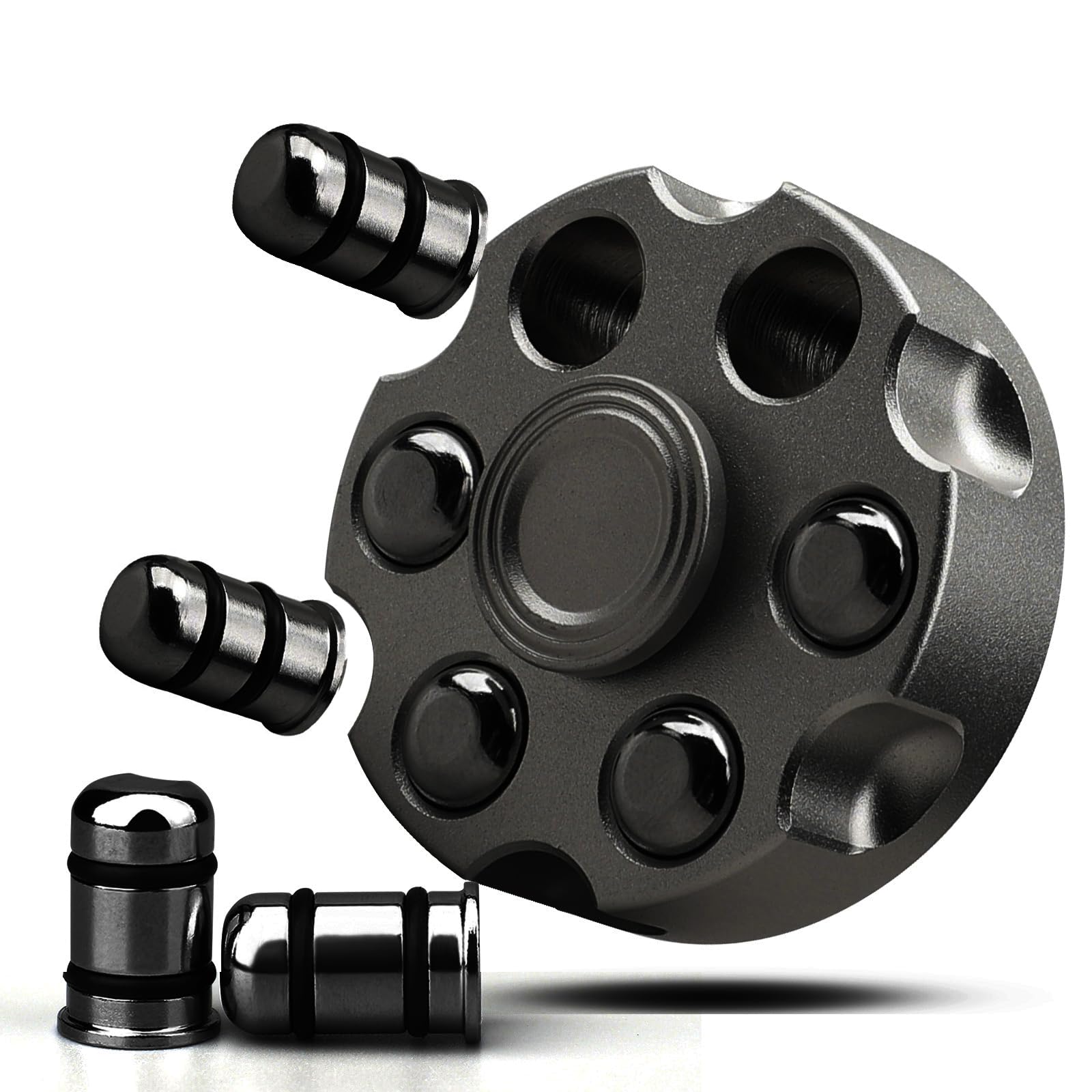 ADHIX ADXPRO - Alloy Brass Revolver Metal Spinner Fidgeting Toy