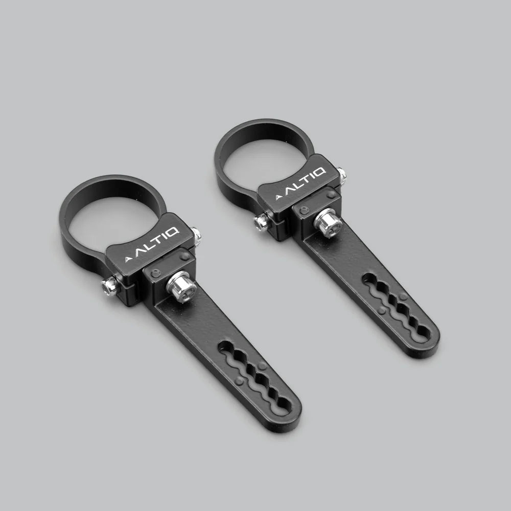 ALTIQ Bull Bar Light Bar Mounting Brackets 25-75mm (PAIR) For Light bars | Heavy Duty Tube Clamps