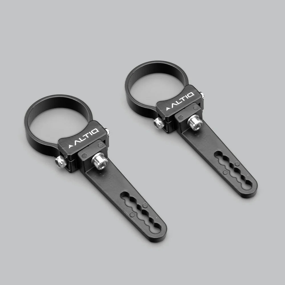 ALTIQ Bull Bar Light Bar Mounting Brackets 25-75mm (PAIR) For Light bars | Heavy Duty Tube Clamps