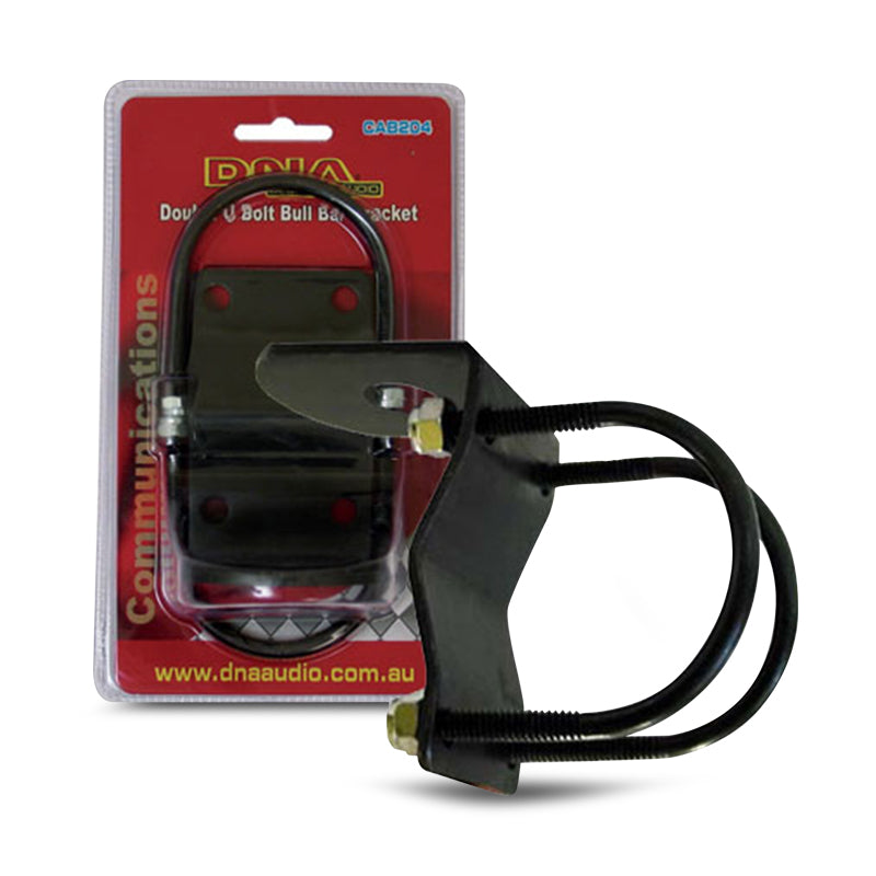 DNA CAB204 Bull Bar Double U Bolt Type Bracket Black