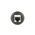 DNA Audio CAS001 Universal Round Flush Mount RJ45 UHF Socket - DNA Audio High-Performance Universal UHF Integration