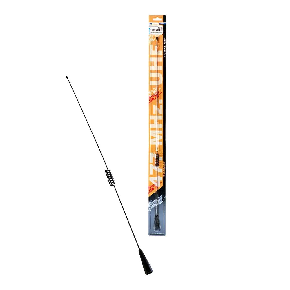Aerpro CBA4S1 4.5dBi 477MHz 670mm Black Stainless Steel UHF Antenna Whip