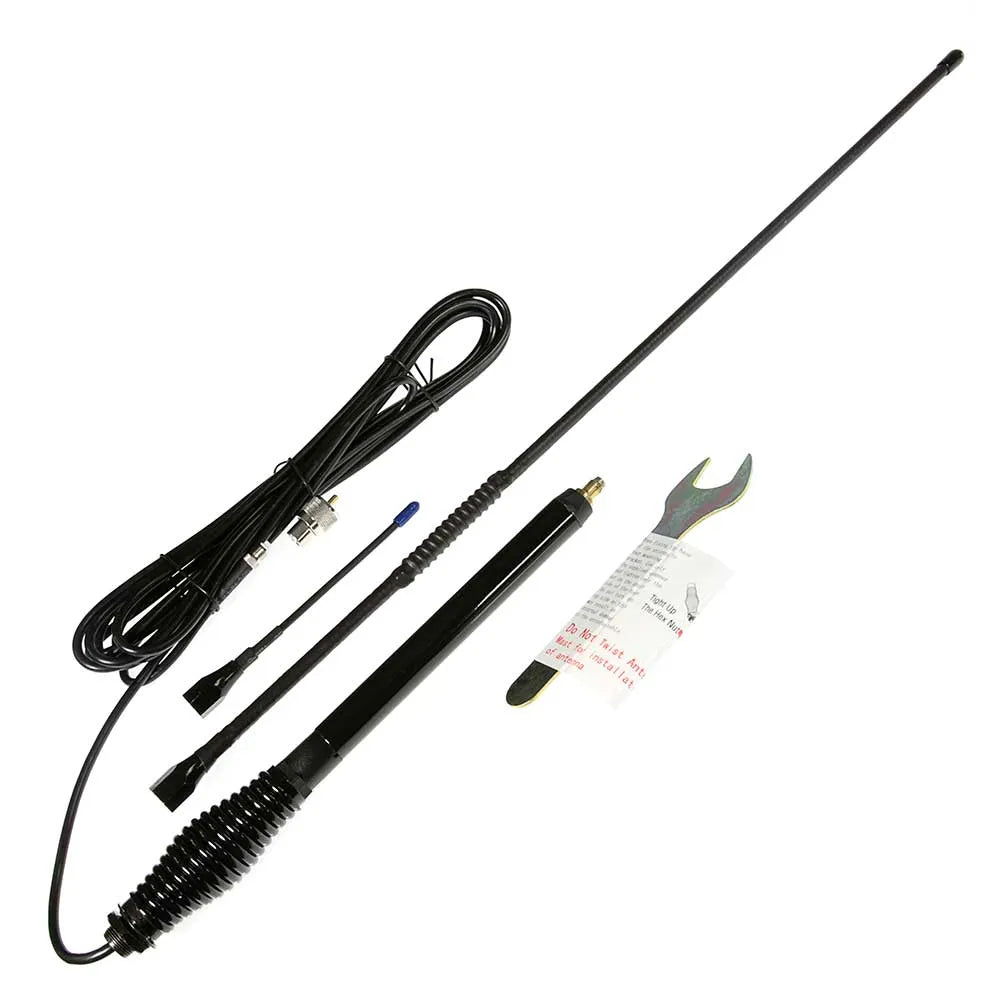 Aerpro CBB36F1L 3dBi/6dBi 477MHz Black Elevated Feed UHF Antenna Kit