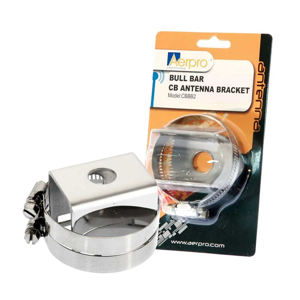 Aerpro CBBB2 Stainless Steel Universal Bull Bar Mount CB UHF Antenna Bracket