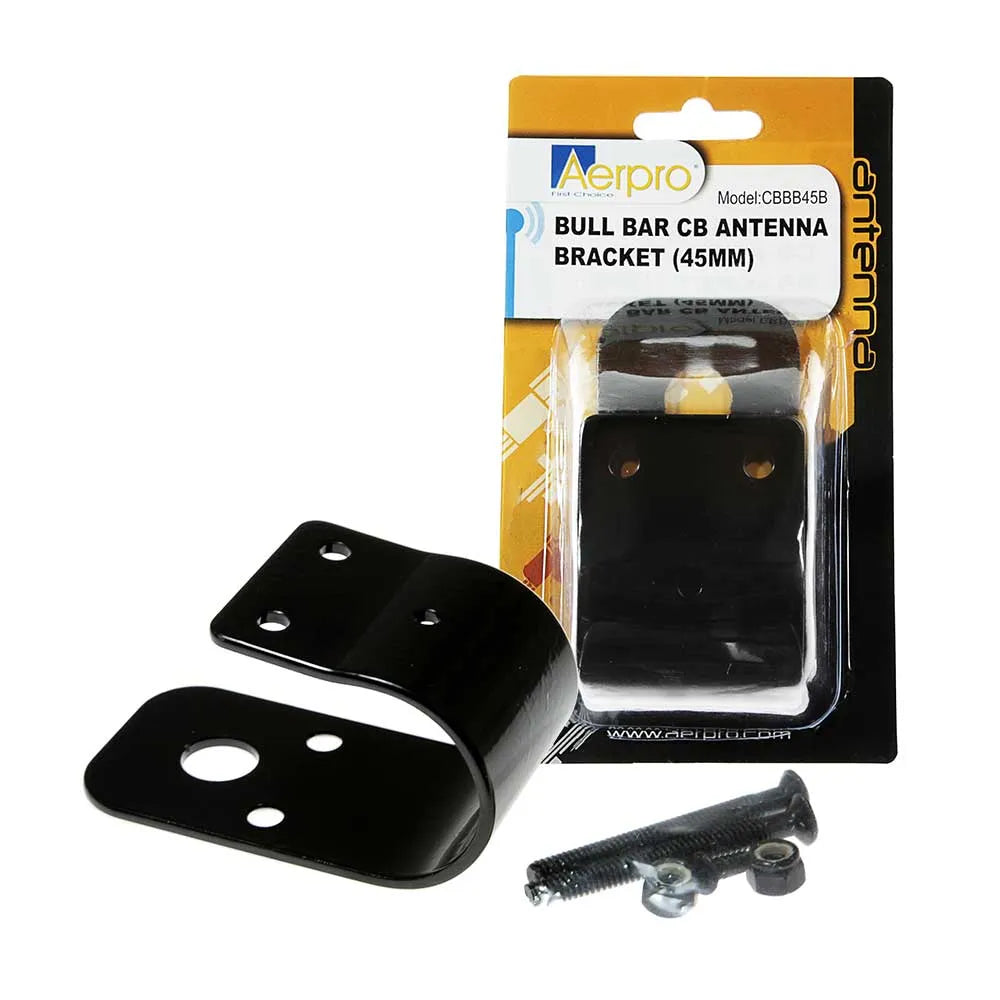 Aerpro CBBB45B 45mm Wrap-Around Bullbar Mount UHF Antenna Bracket - Black