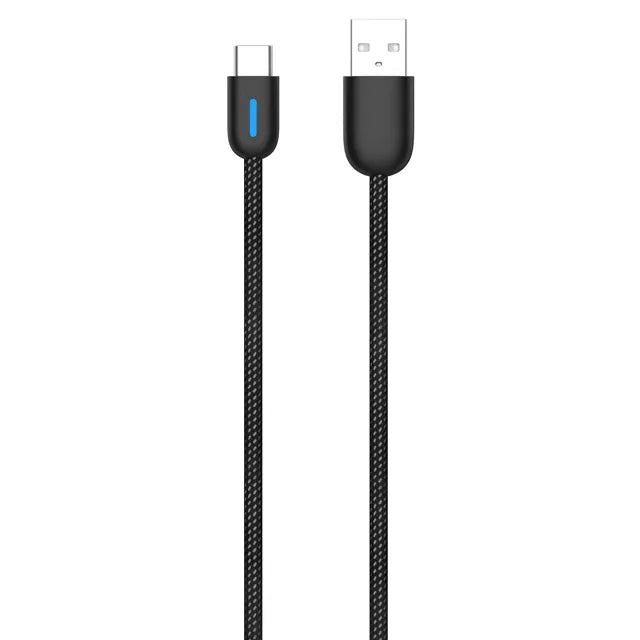 Pioneer CD-U5310AC USB-A to USB-C Cable 1m with Blue Illuminated Connector and Confirmed CarPlay Support