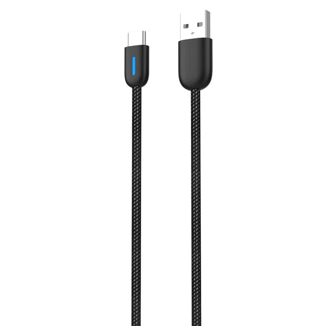 Pioneer CD-U5310AC USB-A to USB-C Cable 1m with Blue Illuminated Connector and Confirmed CarPlay Support