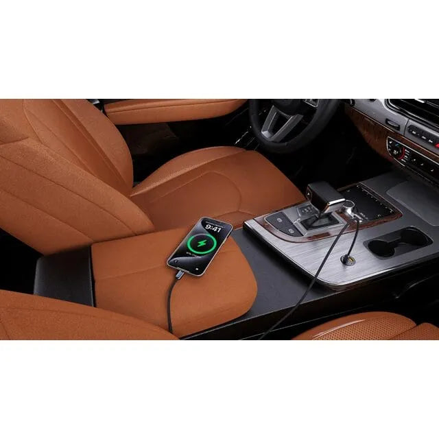 Pioneer CD-U5410CC USB-C to USB-C Cable 1m 60W USB PD with Blue Illuminated Connector and Confirmed CarPlay Support