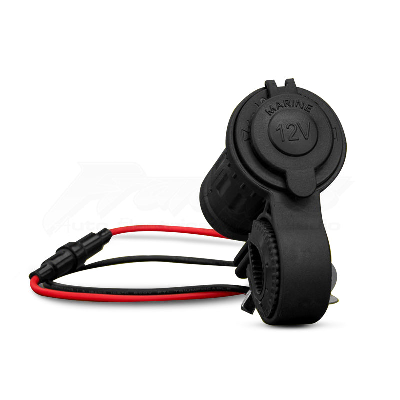 STEDI CIG-SOCKET-MOTO 12V ATV Motorcycle Cigarette Lighter Socket - Handlebar Mount