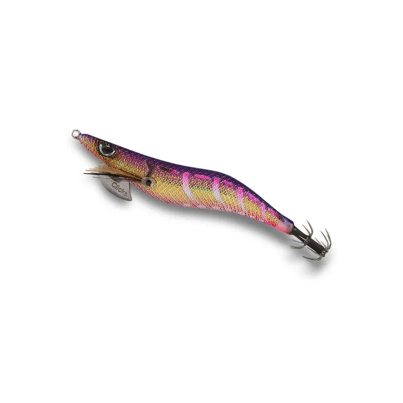 Clicks CLICKS30-064 3.0 Size Squid Lure Colour 064 - Gran Purple Neon / Sevens Red Glow
