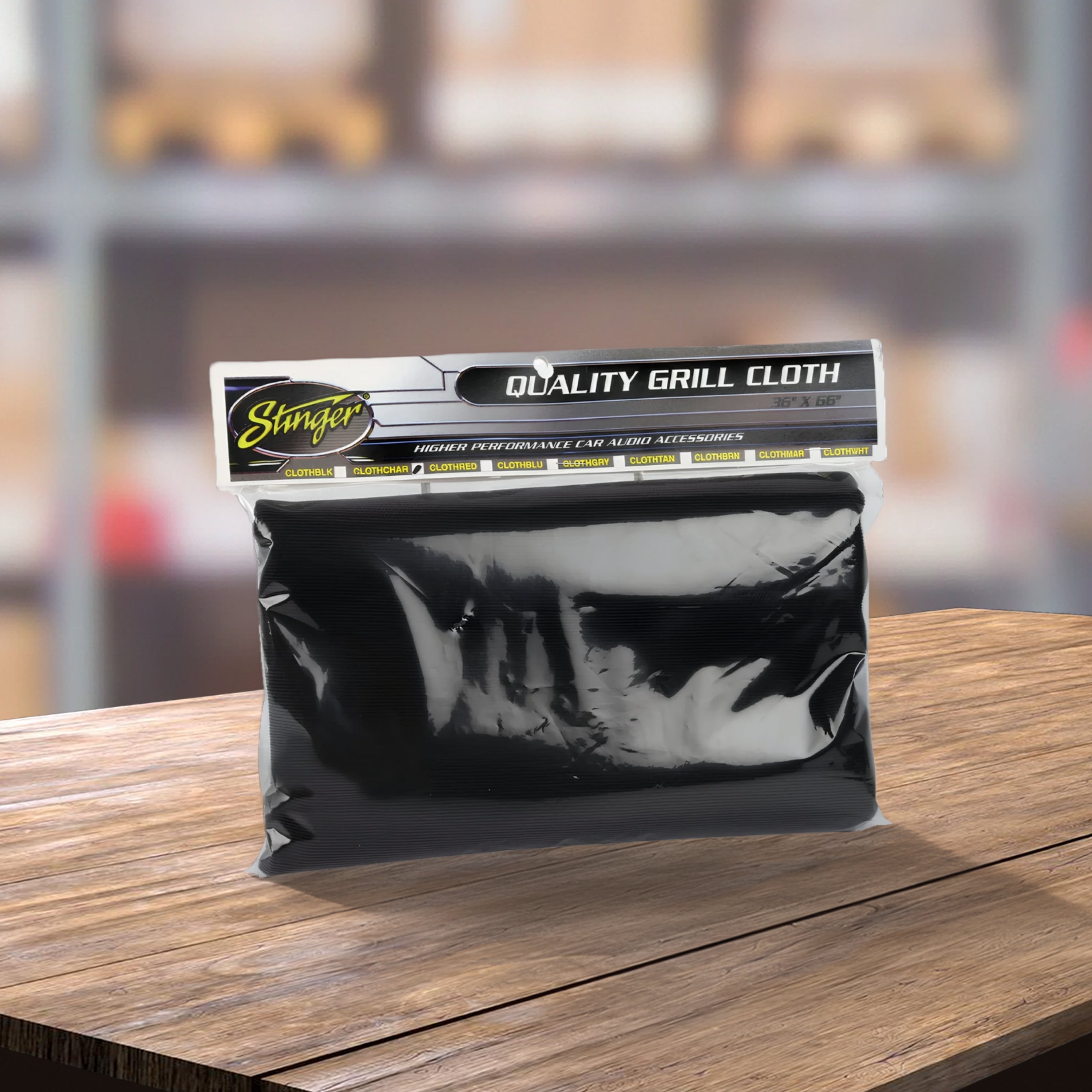 Stinger CLOTHCHARC 66"x36" Charcoal Speaker Grill Cloth