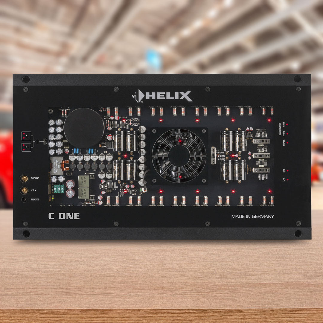 Helix C ONE | 1 Channel High-End Analog Amplifier | 1100W RMS 1Ω Stable