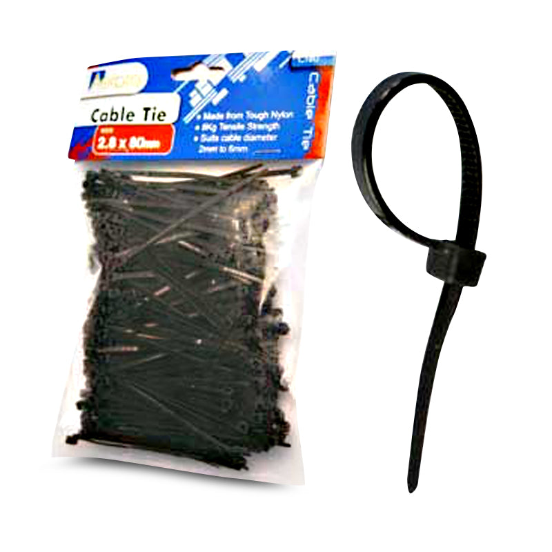 Aerpro CT80 2.8mm x 80mm Cable Ties 300 Pack
