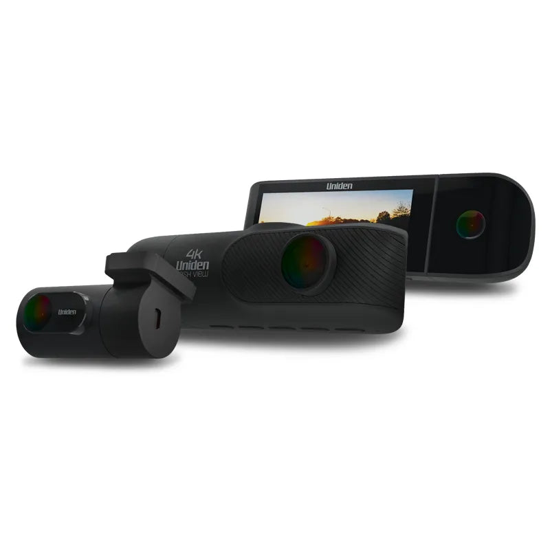 Uniden DASHVIEW40R 3-In-1 Dash Camera 4K Ultra HD Smart Dash Cam FULL HD  Rear View Internal Cabin Camera