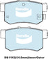 Bendix DB1142GCT Brake Pad Set - General CT