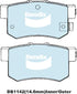 Bendix DB1142GCT Brake Pad Set - General CT