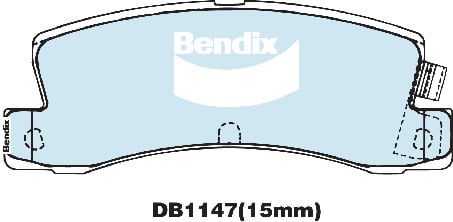 Bendix DB1147GCT Brake Pad Set - General CT – Frankies Auto Electrics