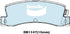 Bendix DB1147GCT Brake Pad Set - General CT