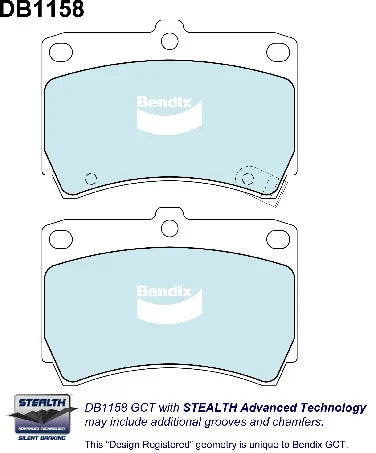 Bendix DB1158GCT Brake Pad Set - General CT