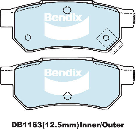 Bendix DB1163GCT Brake Pad Set - General CT