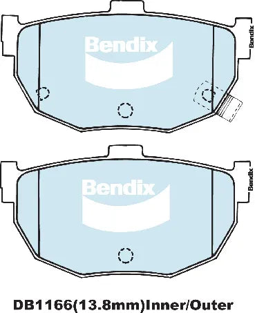 Bendix DB1166GCT Brake Pad Set - General CT