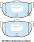 Bendix DB1166GCT Brake Pad Set - General CT