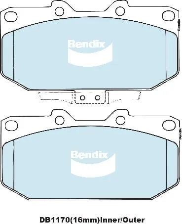 Bendix DB1170GCT Brake Pad Set - General CT