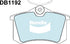 Bendix DB1192GCT Brake Pad Set - General CT