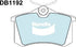 Bendix DB1192GCT Brake Pad Set - General CT