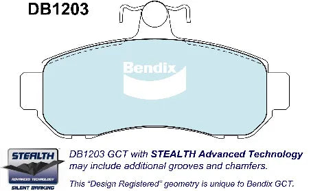 Bendix DB1203GCT Brake Pad Set - General CT